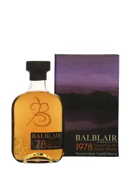 BALBLAIR 1978 Unchill-filtered - visuel secondaire - Les Whiskies Collectors