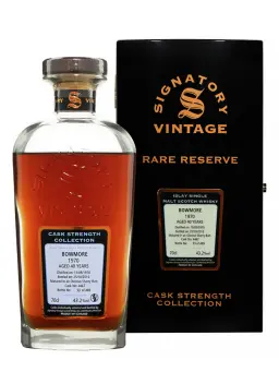 BOWMORE 40 ans 1970 Signatory Vintage - secondary image - whiskies rares - Single cask