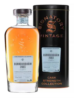 BUNNAHABHAIN 12 ans 2003 Sherry Butt Signatory Vintage - visuel secondaire - Whiskies écossais tourbés