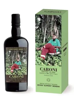 CARONI TRINIDAD 21 ans 1998 K "Slippery" Employees 2nd Rel. One of 1400 bottles - secondary image - Independent Bottlings - Rums