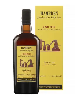 HAMPDEN 2012 OWH Single Cask #299 - secondary image - Les rhums rares des Caraïbes & d'Amérique latine