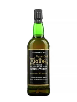 ARDBEG 30 ans Black Label Green Glass - secondary image - Raretés d'Islay