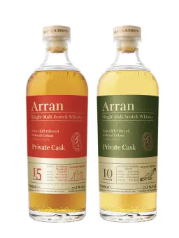 DUO ARRAN 15 ANS x 10 ANS ITINERAIRES - visuel secondaire - Les Whiskies Exclusifs LMDW